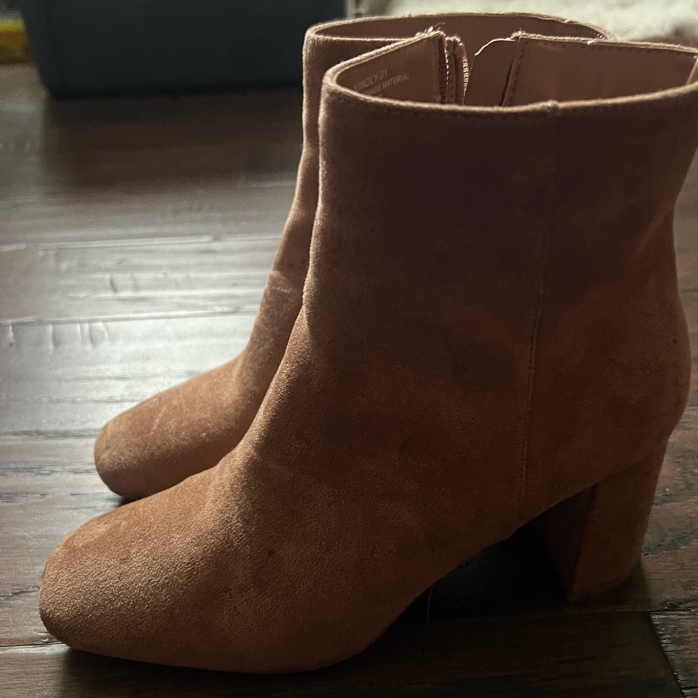 Tan Suede Ankle Boots